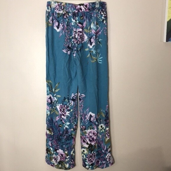 Gypsies and moon dust floral lightweight elastic waist lounge pants size large - Picture 7 of 11
